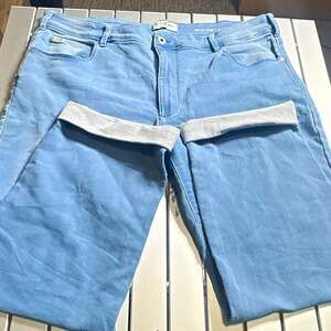 Jachs Jeans High-Rise Straight Women’s Blue Stretch Jeans 5-Pocket Size 16